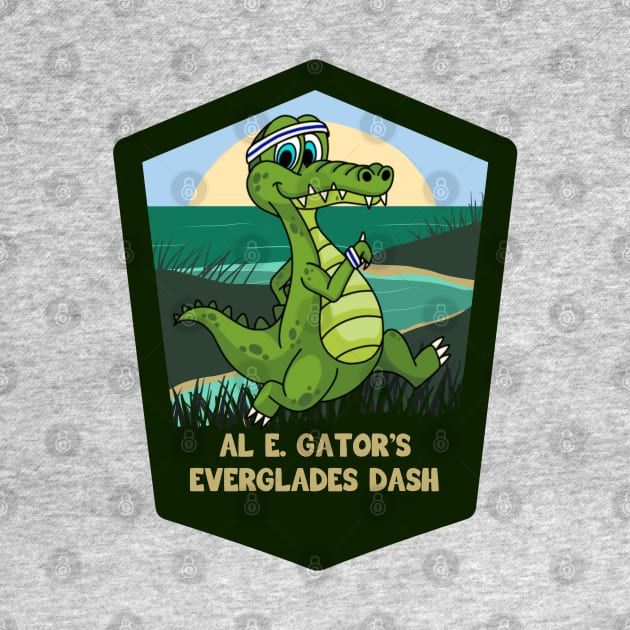 Everglades Dash_ Back Print by The Periodic Table Dancer 